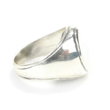 Professional 925 Sterling Silver Oval Stone Men's Ring