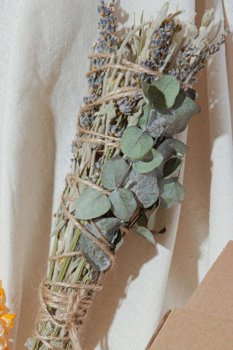 Purifying Eucalyptus Lavender Sage Herbal Smudge Stick