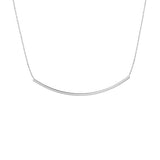 Professional Sterling Silver Tube Necklace