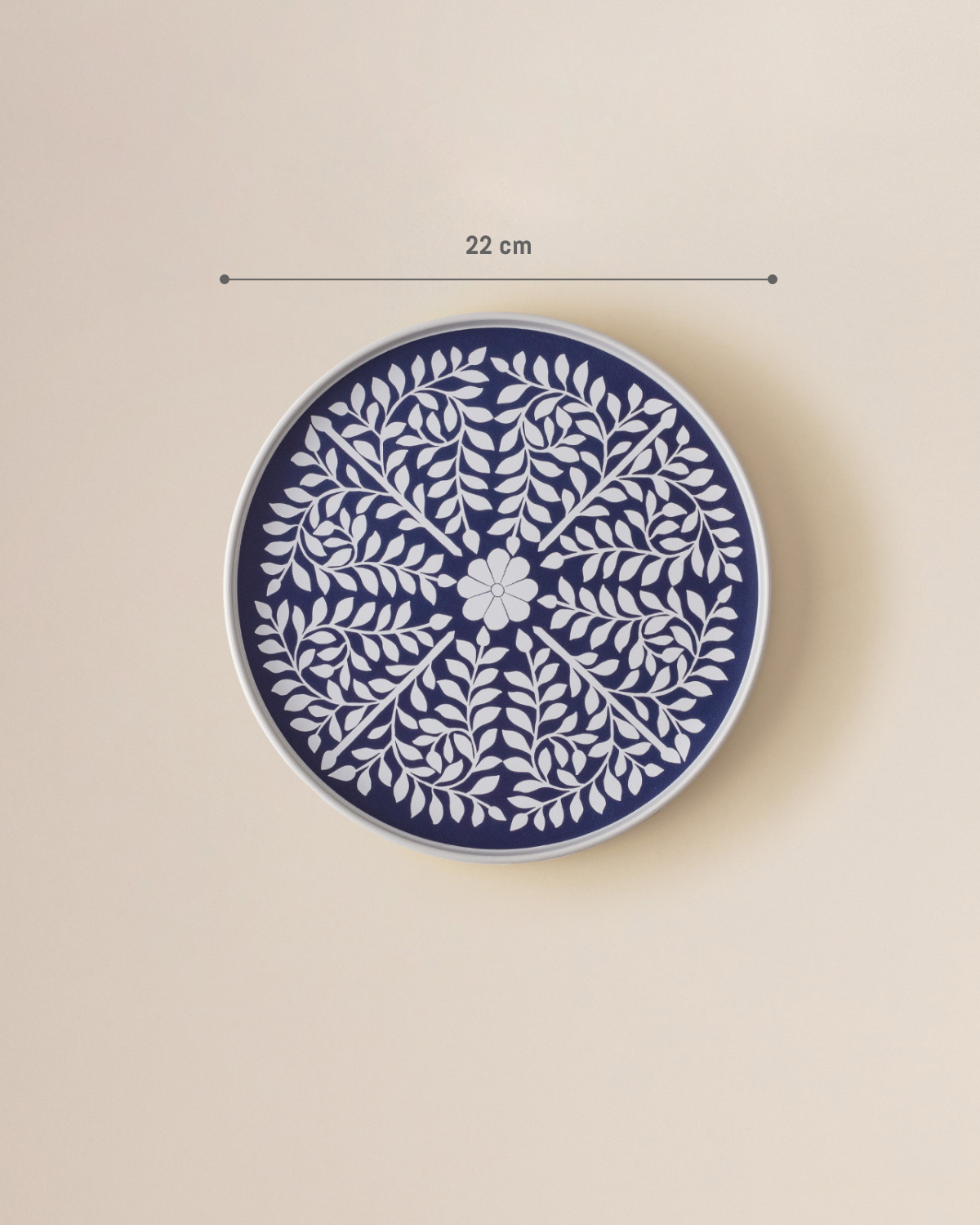 Plastic Round Serving Tray - Contemporary Style