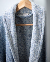 100% Cotton Shawl Collar Bathrobe - Absorbent & Soft Yarn Dyed