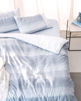 100% Cotton Double Duvet Cover Set - Crepe Print