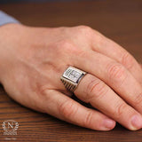 925 Sterling Silver Lion Symbol Ring - Handcrafted & Stoneless