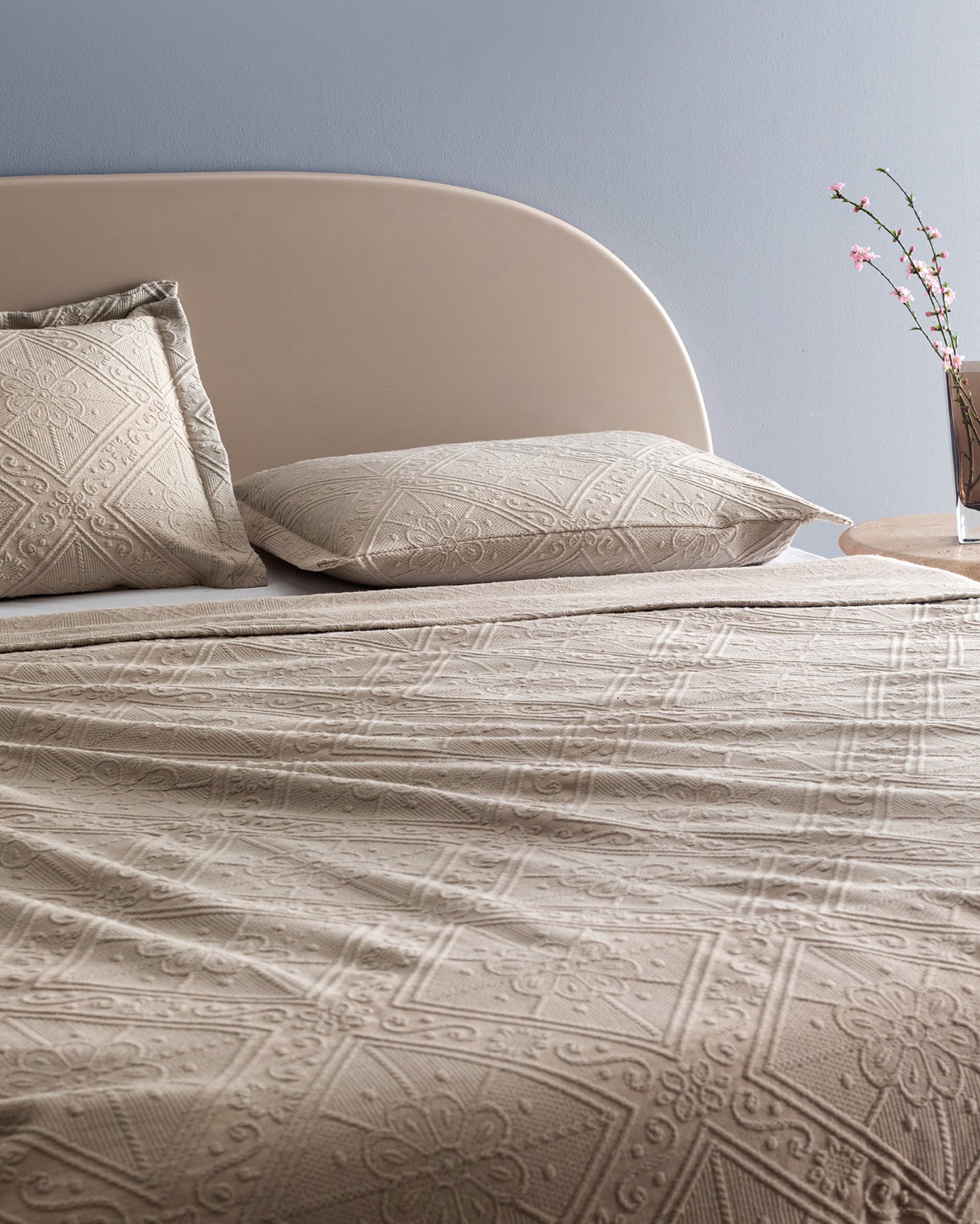 Marjolaina Double Size 100% Cotton Bedspread Coverlet