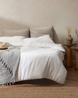 King Size 100% Cotton Muslin Duvet Cover Set