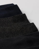 Men's Ankle Socks 3-Pack - Gray & Navy Blue
