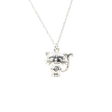 925 Sterling Silver Cute Cat Pendant Necklace - Minimalist Charm