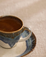 High-Quality Porcelain Coffee Cup Set - Elegant Tableware for Six