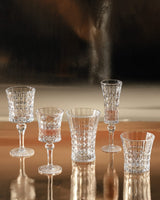 Clear Soda Glass 30-Piece Drinkware Set - Elegant Stephanie Design