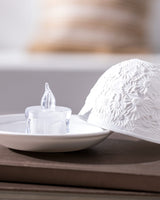 White LED Decorative Candle Holder | Modern Home Accent