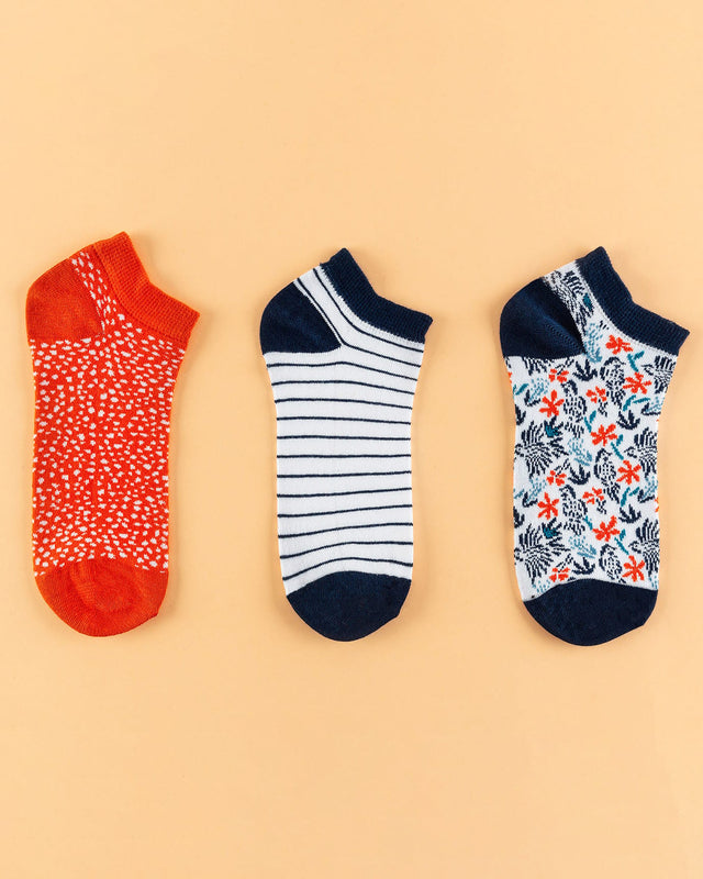 Women's 3-Pack No-Show Ankle Socks for Everyday Comfort