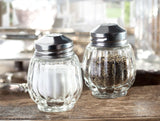 Glass 2-Piece Salt & Spice Shaker Set - Modern Minimalist