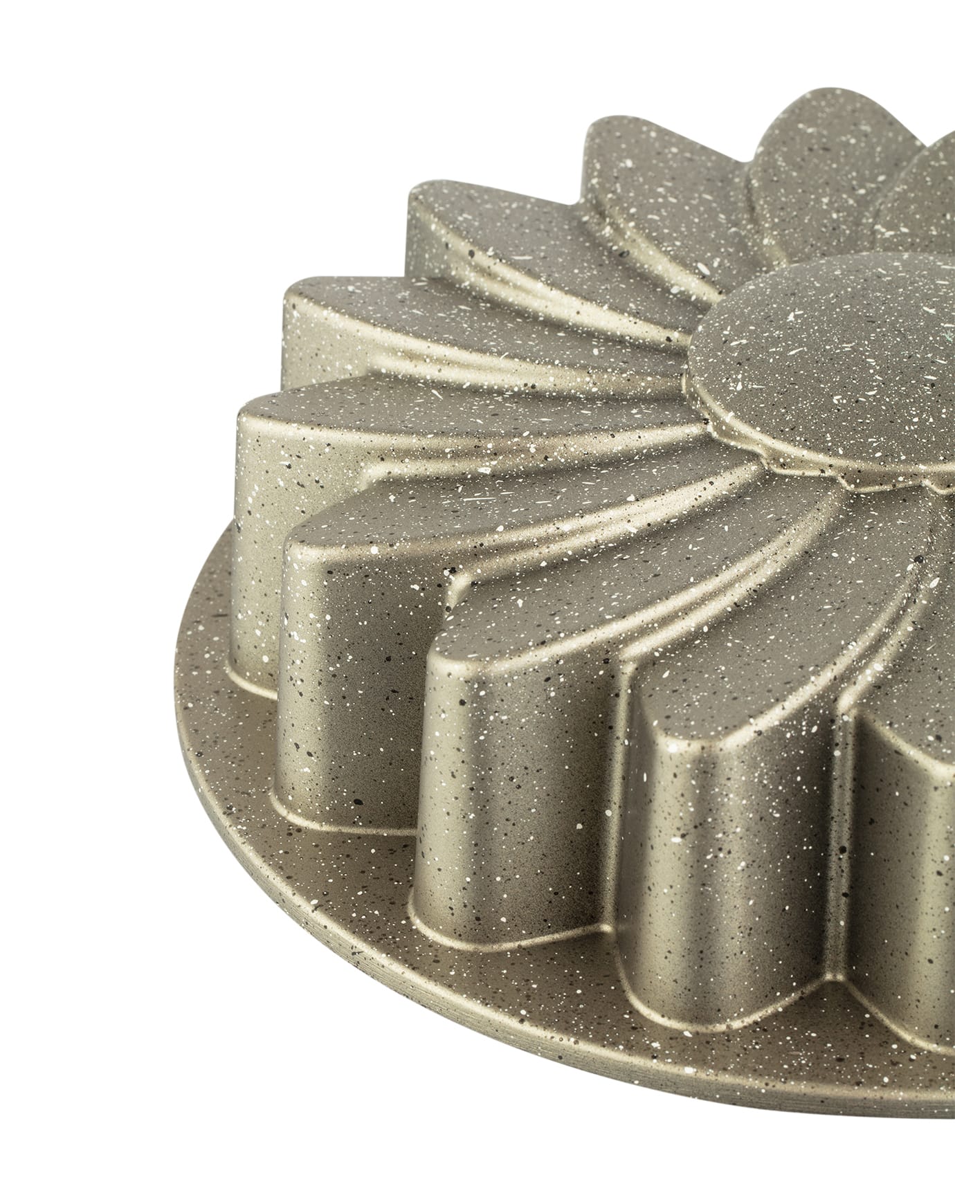 Non-Stick Fluted Cake Pan - Taupe for Easy Release Baking