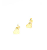 Sterling Silver Tiny Heart Stud Earrings - Minimalist Design