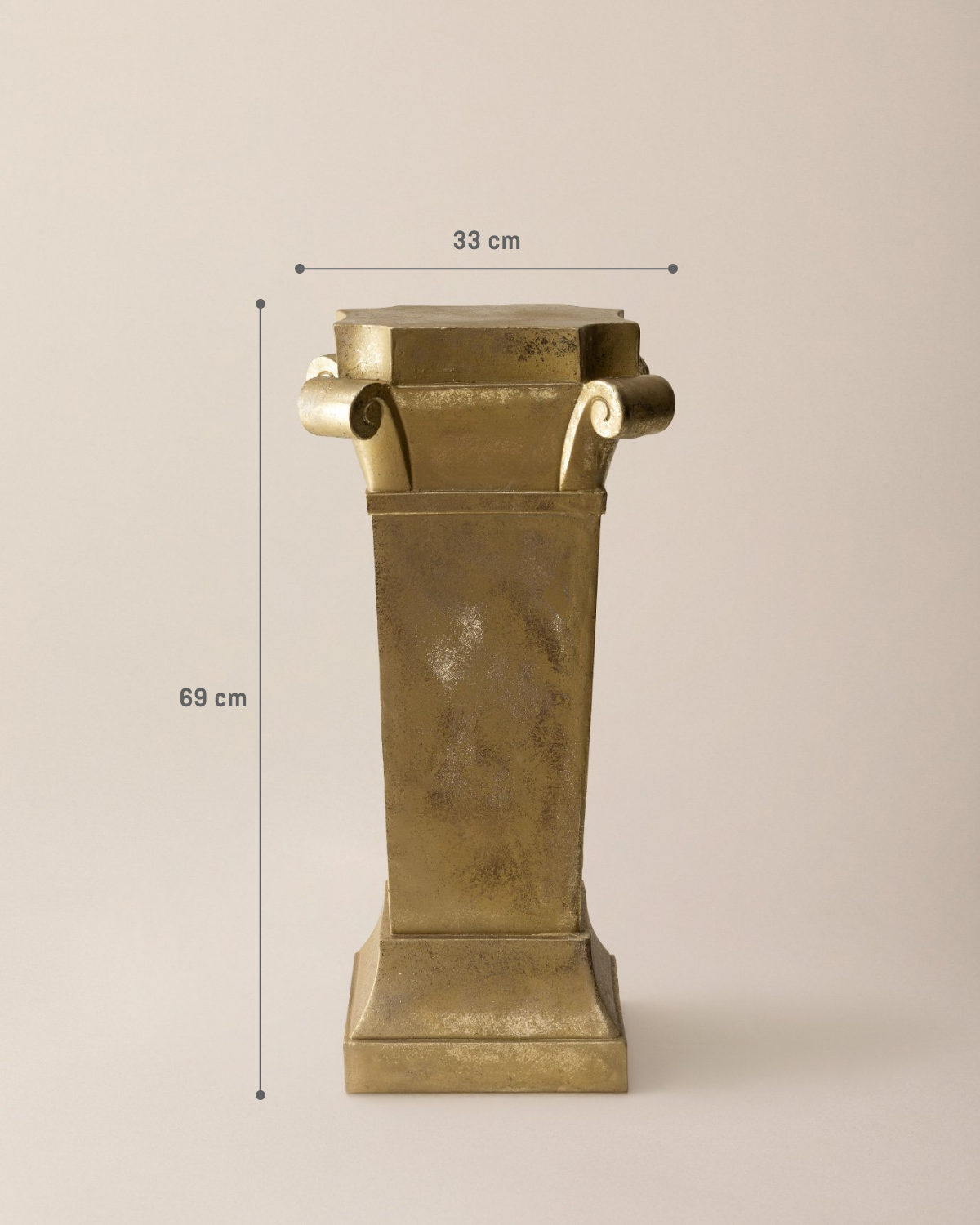 Resin Marais Stand - Elegant Gold Finish