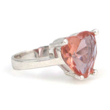 925 Sterling Silver Zultanite Heart Ring - Color-Changing Gemstone