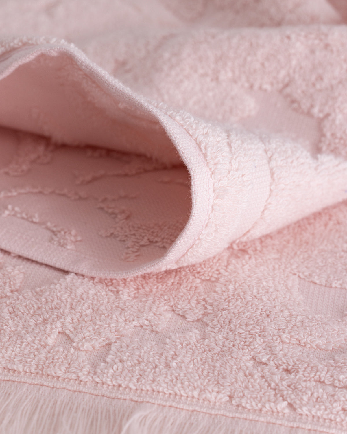 100% Cotton Face Towel - Soft, Absorbent & Quick-Dry Powder Pink