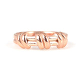 Sterling Silver Modern Band Ring - Contemporary Slanted Design