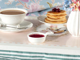 New Bone China Dipping Sauce Dish - Elegant White Minimalist Style