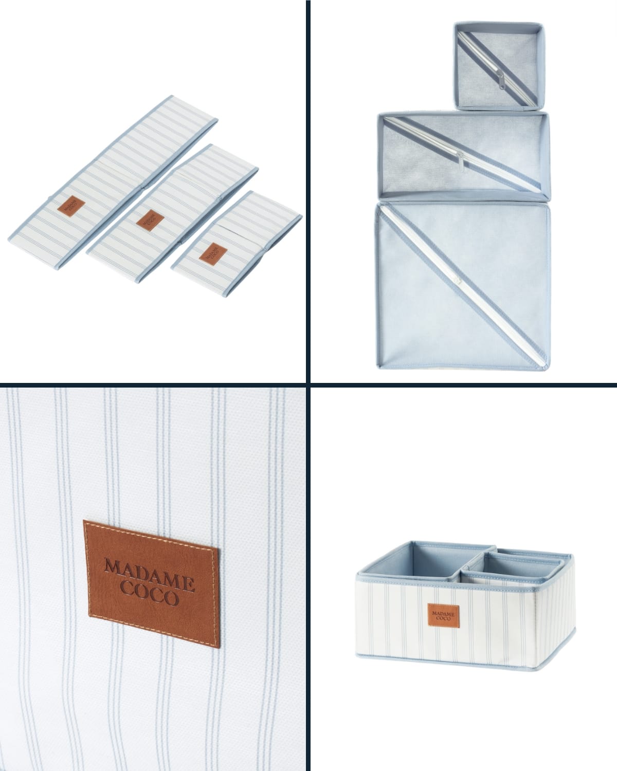 Polypropylene 3-Compartment Organizer Box - Nuage Collection