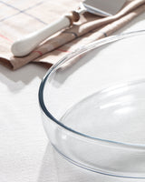 Large Oval Borosilicate Glass Baking Dish - Oven Safe Bakeware