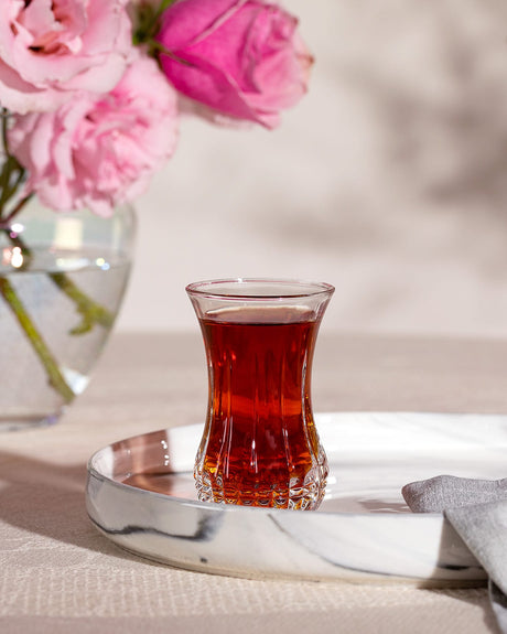 Glass 6-Piece Tea Glass Set - Timeless Clarity for Daily Rituals