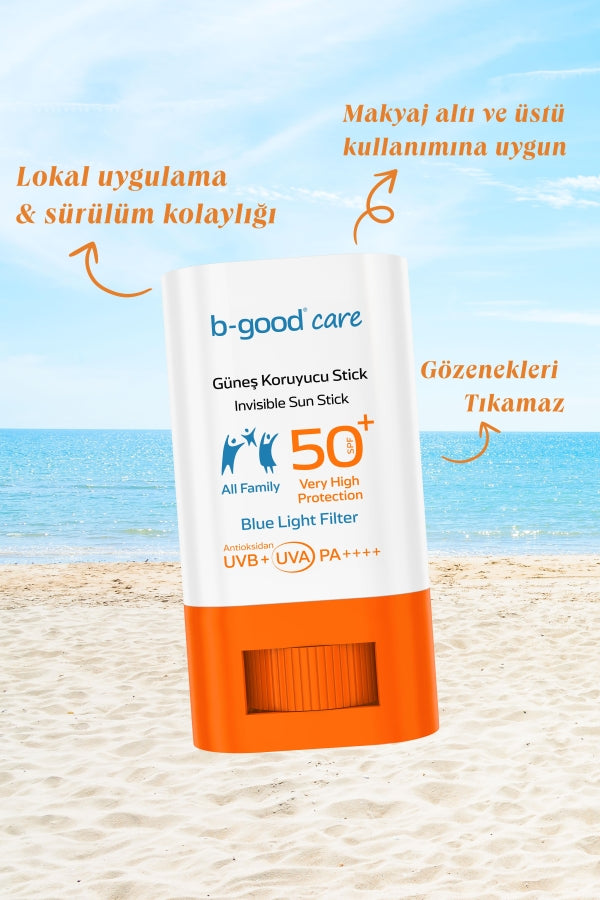 Broad Spectrum SPF 50+ Sunscreen Stick - Hydrating & Family-Friendly