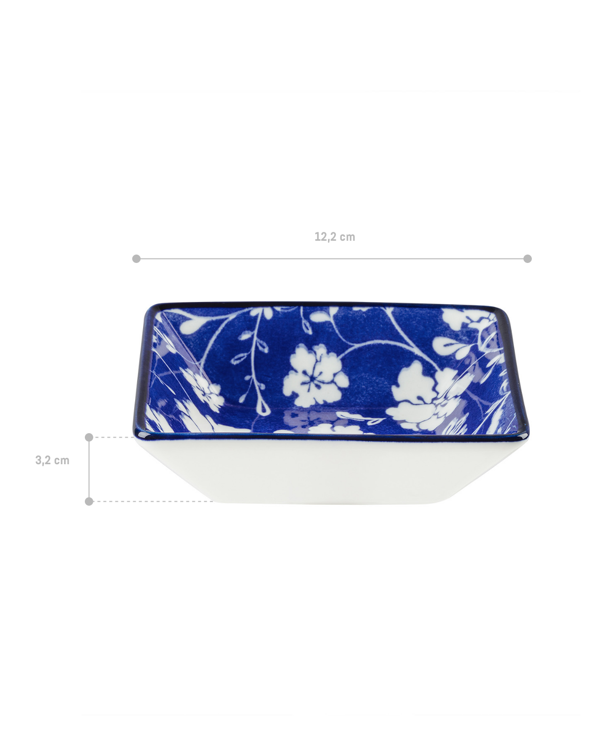 Nuova Ciotola Quadrata in Bone China - Rêve Bleu Rennes