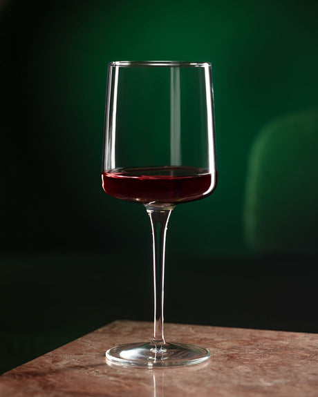 Glass 4-Piece Wine Glass Set - Elegant Musette Design