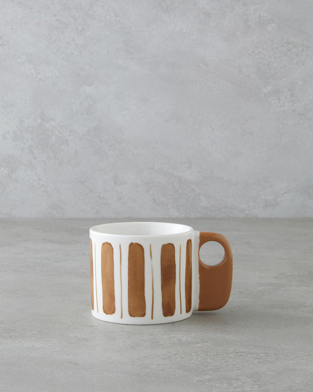 Earthline-Professional-New-Bone-China-Mug-White-Brown