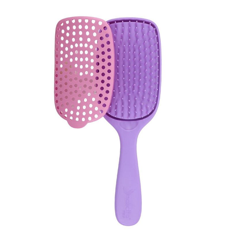 Easy Clean Detangling Hair Brush - Purple - TryAladdin