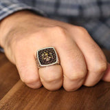 925 Sterling Silver Men's Ring - Anatolian Eagle Design