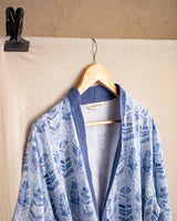 100% Cotton Muslin Women's Robe - Striped