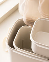 Lucca 3-Piece Food Storage Container Set - Airtight Meal Prep & Kitchen Organization