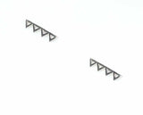 925 Sterling Silver Zigzag Earcuff - Elegant No-Piercing Earring