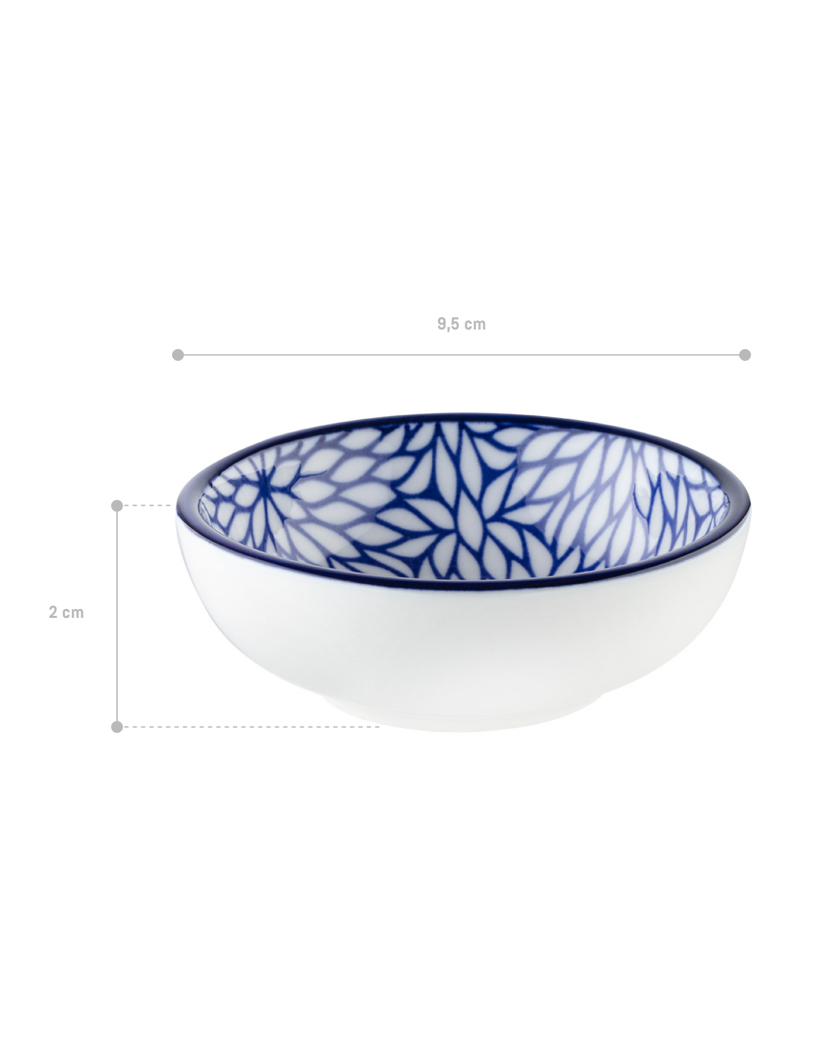 New Bone China Mini Plate - Elegant Blue Appetizer & Dessert Dish