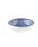 New Bone China Mini Plate - Elegant Blue Appetizer & Dessert Dish