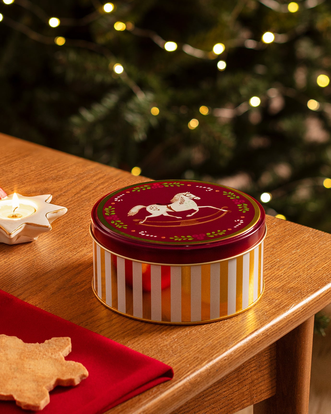 Metal Decorative Storage Box - Round & Versatile