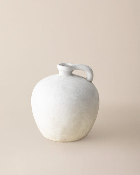 Picardy White Cement Decorative Planter Pot