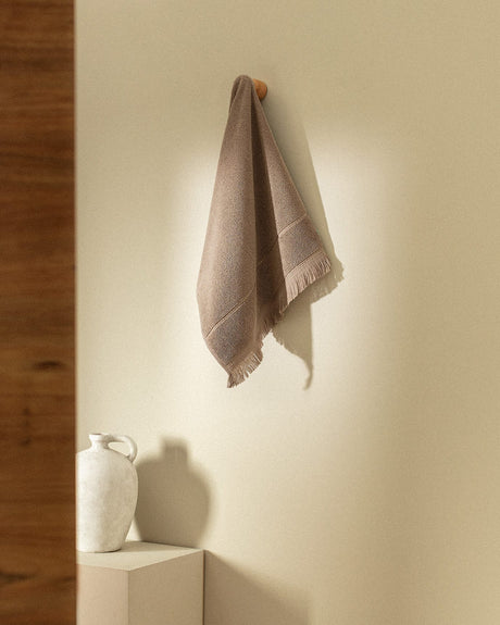 Luxury 100% Cotton Face Towel - Plush, Absorbent, and Soft - Taupe