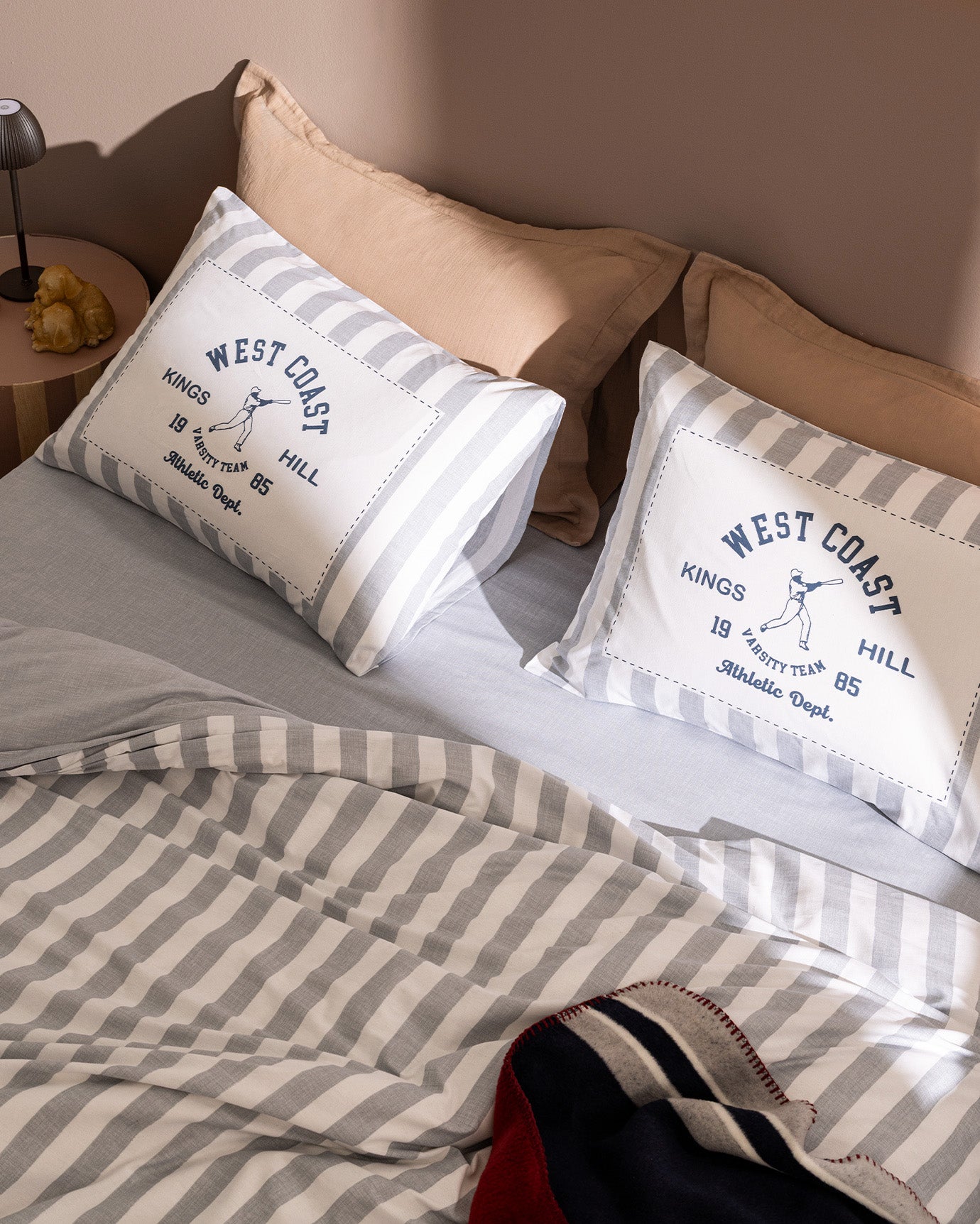 100% Cotton Ranforce Double Duvet Cover Set - Modern Printed Design