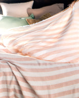 Double Cotton Bedspread - Powder Pink Quilted Bed Cover