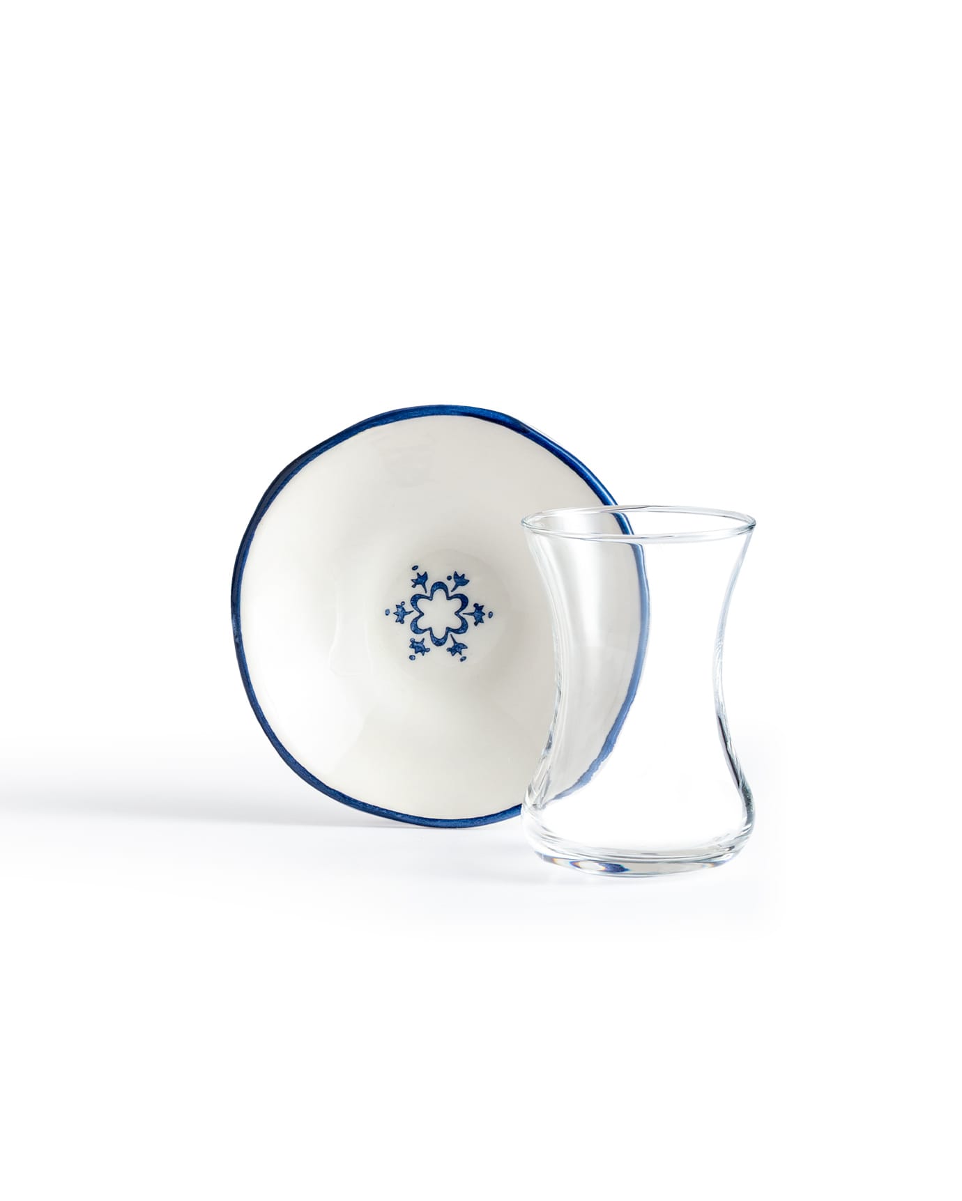 Glass & Ceramic 8-Piece Tea Set - Vie Rouge Espérer Collection