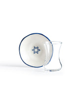 Glass & Ceramic 8-Piece Tea Set - Vie Rouge Espérer Collection