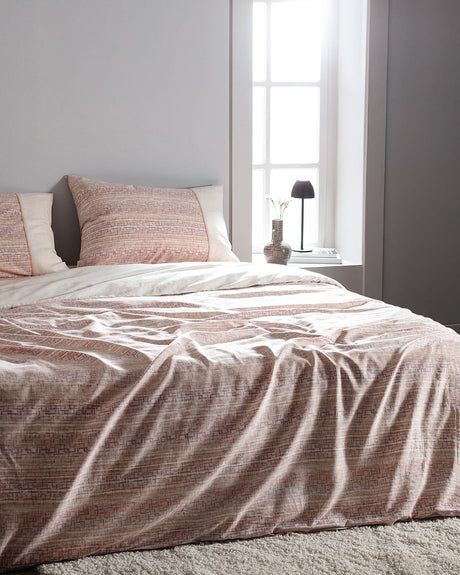 100% Cotton Single Duvet Cover Set - Soft Crepe Print