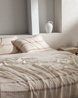 100% Cotton Double Duvet Set - Muslin Yarn-Dyed
