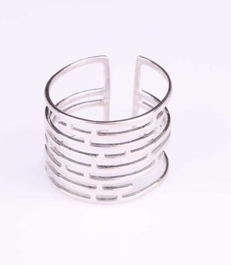 925 Sterling Silver Labyrinth Ring - Adjustable Fit