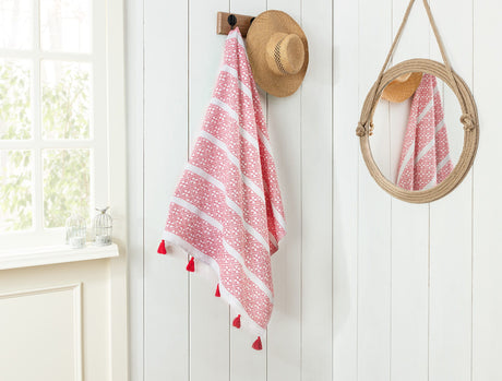 100% Cotton Jacquard Turkish Towel - Soft & Absorbent