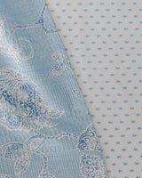 King Size Printed Cotton Ecocell Pique Bedding Set