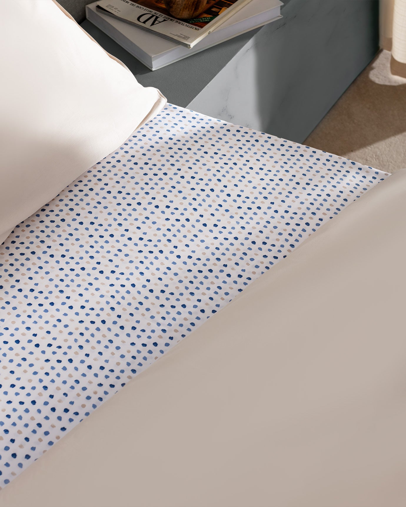 Bern Family Size 100% Cotton Sateen Printed Duvet Cover Set